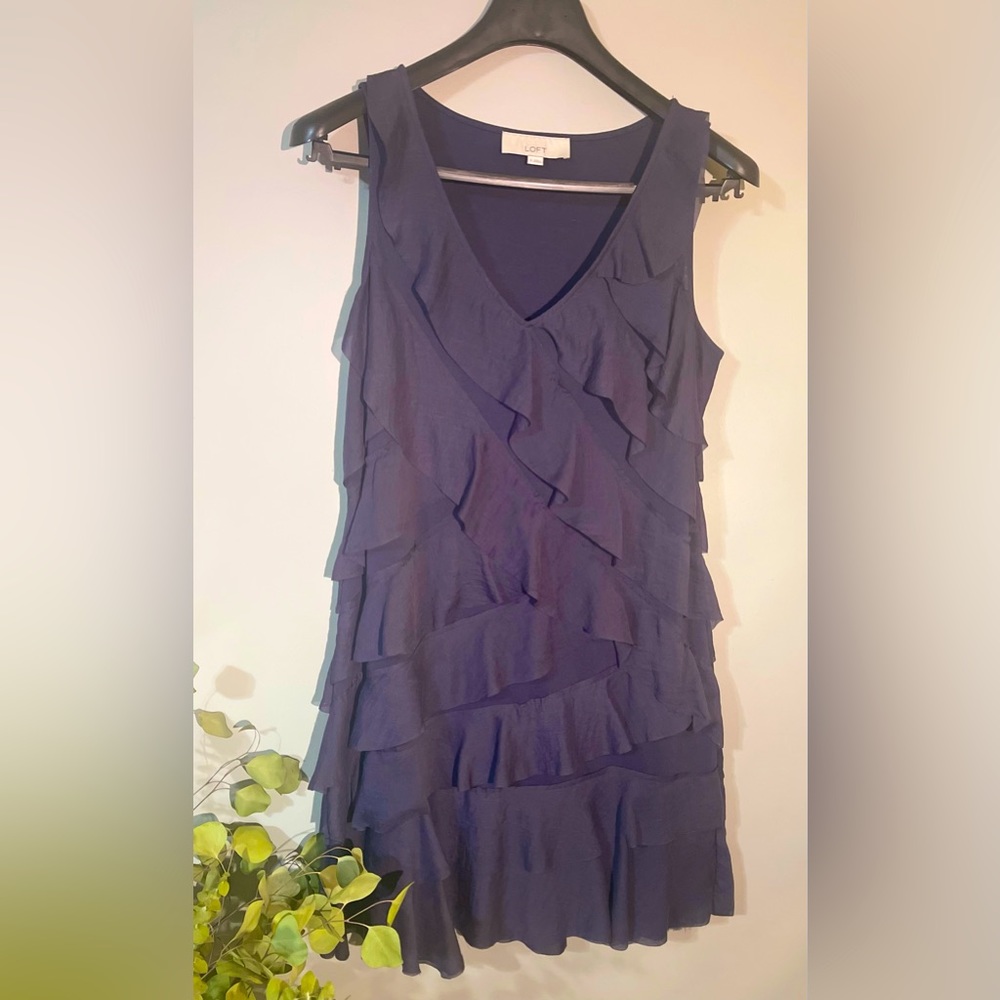 Loft dress size 8, navy blue